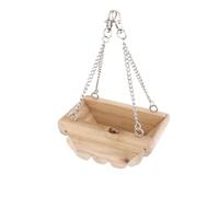 GALPADA Balançoire en Bois pour Hamster de Bateau, Facile à Installer la Cage, pour Jouer et Grimper des Petits Animaux comme Perroquets et Gerbilles
