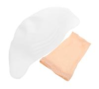 GALPADA Bald Cap Halloween Set For Adults Men Women Realistic Wrinkled Bald Head Wig Cap With Hair Net Easy To Apply For Cosplay Makeup And Costume Parties