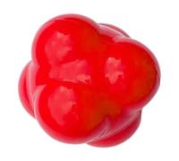 GALPADA Balle de Réaction Silicone Durable pour Entraînement Fitness Améliore Réflexes et Coordination Œil Main Balle Dagilité Rouge Adaptée Entraînement Sportif et Loisirs