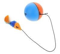 GALPADA Balle Électrique pour Chat avec Souris Factice en Abs, Jouet Interactif D'intérieur pour Amusement Autonome et Facile à Utiliser, Fonctionne avec 1 Pile AA