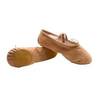 GALPADA Ballet Slippers Doux et Élastiques pour Filles et Femmes Chaussures de Danse avec Semelle Antidérapante Confortables et Légères pour Yoga et Ballet Couleur Chameau