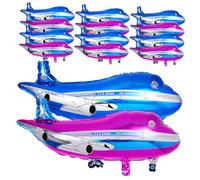 GALPADA Ballons En Aluminium Forme Avion Décorations D'anniversaire, Garçon Et Filles, Lot 20 Pièces, Résistants, Adaptés Fêtes D'anniversaire Et Célébrations Thématiques