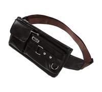 GALPADA Banane de Sport Rétro pour Hommes Marron Grosse Taille Paquet Banane de Randonnée Ajustable Porte-Téléphone Intégré Pochette Ceinture Polyvalente pour Course à Pied Voyage et