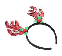 GALPADA Bandeau Cerf Léger Texture Fine en Paillettes et Feutre pour Fête de Noël, Accessoire Cheveux Mignon pour Soirées Festives D'hiver