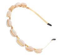 GALPADA Bandeau Cheveux Coquillage 1 Pièce Serrage-Tête Chic Décoré Étoile de Mer et Coquilles Accessoire Élégant pour Femmes et Filles Plage et Fêtes