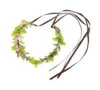 GALPADA Bandeau de Costume Vert Couronne D’elfe de Cœur Unisexe Léger pour Cosplay Forêt et Fêtes Costumées, Accessoire Photogénique Taille Unique