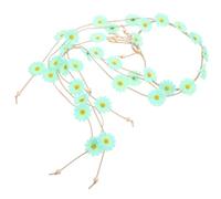 GALPADA Bandeau Hippie à Fleurs Léger en Nylon Couronne de Tournesols Ajustable, Accessoire Cheveux Artisanal pour Festivals et Usage Quotidien