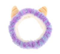 GALPADA Bandeau Peluche Pourpre Cornes de Mouton, Accessoire Cheveux Doux et Sécurisé, pour Cosplay et Usage Quotidien, Convient aux Adultes et Garçon et Filles