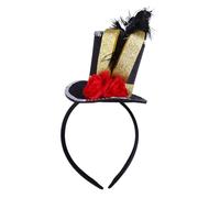 GALPADA Bandeau Plume pour Garçon Fille Léger et Confortable Coiffure de Performance pour Fête Festival et Halloween Accessoire Unisexe Ajustable Chapeau de Style Rétro