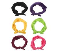 GALPADA Bandeaux Élastiques Anti-transpirants à Oreilles de Lapin pour Femme, 6 Pièces Look Sporty Chic et Minimaliste pour Yoga et Running