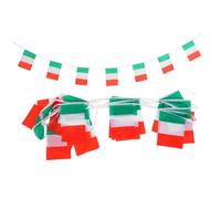GALPADA Banderole de Fanions Italiens Guirlande pour Décorations Drapeaux Miniatures pour Événements Patriotiques et