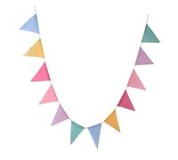 GALPADA Banderole Fanions Triangulaires Colorés Décoration Suspendue pour Fête Intérieure et Extérieure Guirlande Drapeaux pour Anniversaire Mariage et Jardin