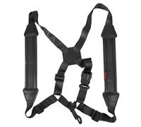 GALPADA Bandoulière Réglable pour Saxophone Ténor en Cuir de Bovin Noir Rembourrage Confortable, Harnais Épaule Adapté aux Utilisateurs de 140 à 165 Cm