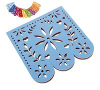 GALPADA Bannière Mexicaine Day Of The Dead Feutre et Non-tissé Guirlande Suspendue Carrée pour Décoration de Fête Mexicano Carnaval Décorations Colorées pour Fiesta Intérieure et