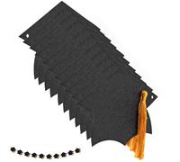 GALPADA Bannière Noire en Papier pour Fête de Remise de Diplômes 2023 Décorations Chapeau de Graduation et Accessoires Photo Élégants et Uniques