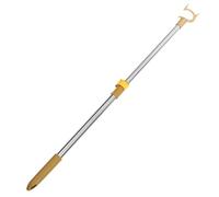 GALPADA Barre de Penderie Rétractable en Acier Inoxydable Doré, Courte 53-78 Cm, Tringle à Vêtements Réglable pour Placard, Perche Télescopique Pratique pour Suspendre et Atteindre