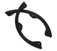 GALPADA Barres de Protection Antichoc pour Snowboard et Longboard 2 Pièces Taille Moyenne 3 Trous Noir Protège Extrémités Arrondies Bande de Protection Solide en Pbt Accessoire