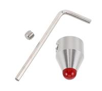GALPADA Base pour un support stable de diapason 8mm en alliage d'aluminium, avec anneau en agate rouge, adaptée aux accessoires d'instrument et à la