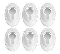 GALPADA Bases de 6 à de à L'usure pour Pièces Léger Résistant et Lot Flacons de Vernis en Silicone Blanc Salon de Manucure Professionnel