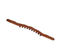 GALPADA Bâton de Massage Bois Massif à Perles Outil Manuel pour Fasciite Plantaire et Massage Musculaire Portable pour Dos Jambes et Visage Stick Gua Sha Ergonomique