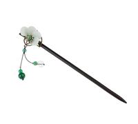 GALPADA Bâtonnet à Cheveux Vintage en Bois Fleurs Décoratives Fourche à Cheveux Ancienne pour Femme Accessoire Coiffure Rétro Élégant pour Fêtes et Cérémonies Style Chinois