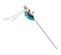 GALPADA Bâtonnets à Cheveux Traditionnels Chinois Taille Longue Éventail Élégant Pour Femmes Accessoires Pour Chignon Hanfu Style Asiatique Avec Pompon Tassel