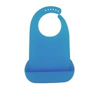 GALPADA Bavoir Silicone Étanche pour Adulte et Senior Tablier Alimentaire Incurvé et Pliable Protection Fuite et Facile à Nettoyer