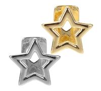 GALPADA Bijoux D'étoile 2pcs en Cuivre Léger pour Dents, Style Hip-hop, pour Spectacles et Lieux de Divertissement Nocturnes