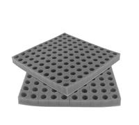GALPADA Bloc D’éponge Concave pour Semis Hydroponique, 2 Pièces Noires, Plateau sans Terre pour Culture Hors-Sol, Outil de Jardinage pour Balcon et Germination de Légumes