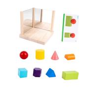 GALPADA Blocs De Jouets Éducatifs Géométriques pour Garçon Et Filles, Taille Standard, Jouet Logique De Structure Spatiale, Développement Cognitif Et Imagination, Jeu Éducatif Maison Et L'école,