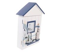 GALPADA Boîte à Clés Méditerranéenne Décorative Multifonction Rangement pour Clés Entrée Ornement de Porche Boîte de Rangement pour Maison et Bureau Support Stable pour Bureau