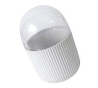 GALPADA Boîte à Coton-tiges avec Couvercle Blanc, Organisateur Compact pour Cotons-tiges et Cure-dents, Rangement Pratique pour Salle de Bain, Porte-cotons-tiges Moderne et Fonctionnel