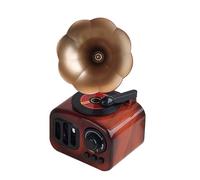 GALPADA Boîte à Musique Gramophone Décorative Vintage Ornement Délicat pour Maison Cadeau Pendaison de Crémaillère Décoration Intérieure Élégante