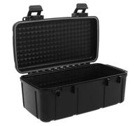 GALPADA Boîte à Outils Rigide Portable Étanche et Antichoc en PP Noire, Mallette à Outils Sécurisée Joint D'étanchéité Travail en Extérieur