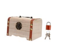 GALPADA Boîte à Tirelire Bois Créative pour Garçon Fille Petit Coffre Décoratif à Peindre Boîte Dépargne Colorée DIY Cadeau Anniversaire et Décoration Chambre Garçon Fille