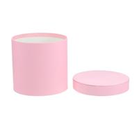 GALPADA Boîte Cylindrique à Fleurs Rose en Papier, Boîte Ronde à Bouquets Vide, Seau à Fleurs pour Emballage Cadeau, Décorations Botaniques pour Mariages, Anniversaires et Occasions