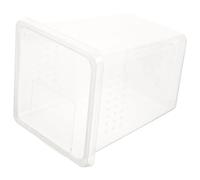 GALPADA Boîte d'alimentation Résistance aux Intempéries, Forme Simple en Plastique Transparent et Exposition Sécurisée pour Reptiles pour Petits Animaux
