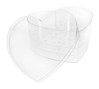 GALPADA Boîte de Compositions de Cœur en Acrylique Transparente, Grosse Boîte Couvercle, pour Décoration de Saint-Valentin et Événements Romantiques