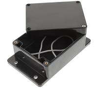 GALPADA Boîte de Jonction Électrique Étanche Ip67 en Abs Noir, Légère et Isolante, pour Boîtier de Commande Extérieur et Protection des Câbles