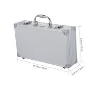 GALPADA Boîte de Rangement Aluminium Multi-Usage Coffret Médical Sécurisé et Mallette Outils Portable avec Poignée Ergonomique Capacité Spacieuse pour Maison et Bureau