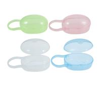 GALPADA Boîte de Rangement pour Tétines 4 Pièces en Pp, Facile à Nettoyer et Sûre, pour Usage à Domicile et Transport des Sucettes pour Bébés et Mamans Couleur