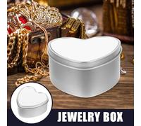 GALPADA Boîte en Fer-blanc de Cœur Sublimable Couvercle, Boîte de Rangement Métallique Petite Taille pour Bonbons, Biscuits, Présents Diy, Anniversaire et Mariage
