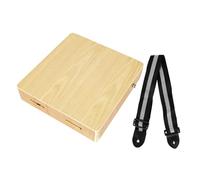 GALPADA Boîte Percussion Cajon Bois de Frêne Tambour Portable avec Sangle Instrument Musical pour Garçon Fille et Adultes Percussion pour Entraînement et Éveil Musical
