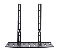 GALPADA Boîte Support de Rangement Mural Etagere Rangement étagère Rangement Banc TV Universel avec étagère Murale étagère de Rangement pour Dessus de téléviseur Acier laminé à Froid Black