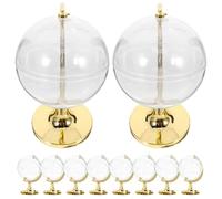 GALPADA Boîtes à Dragées en Plastique Doré Forme Globe Lot de 10, Contenant pour Bonbons et Petits Objets, pour Présents d'Invités et Décoration Intérieure Lors de Communion