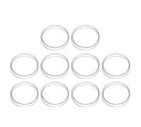 GALPADA Boîtes de Pétri en Verre Borosilicaté Transparent, Lot de 10 Pièces, Résistance la Chaleur, Forme Ronde Délicate, pour Expériences et Analyses Biologiques en Laboratoire