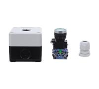 GALPADA Boîtier de Commande à Bouton-poussoir Résistant aux Chocs la Poussière Étanche Blanc en Plastique Structure Renforcée pour Usage Industriel Panneau Machine