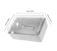 GALPADA Boîtier de Distribution Électrique Extérieur Plastique Transparent Étanche Coffret Protection Câble avec Fenêtre de Contrôle Boîte Bornes Électriques Compacte pour Usage