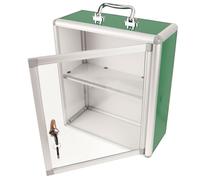 GALPADA Boîtier de Verrouillage Mural pour Premiers Soins Grosse Capacité, Panneau de Porte Transparent, Design Mural en Alliage D'aluminium, pour Bureaux et Lieux Publics