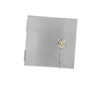 GALPADA Boîtier Électrique Inox Étanche avec Serrure Protection Touch pour Prise Murale Montage ou Encastré Armoire Extérieure Sécurisée pour Charge Électrique